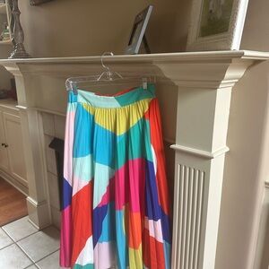 EUC Crosby Maxi Colorful Geometric Women's Skirt size M